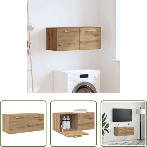 Muebles de madera -  Mueble de pared Roble artisan 80 x 36.5 x 35 cm
