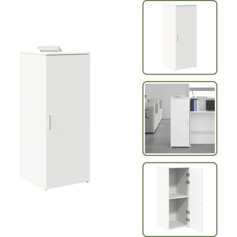 Muebles de oficina - vidaXL Armario de almacenaje blanco 40x45x103,5 cm Madera de ingeniería - Armario lateral