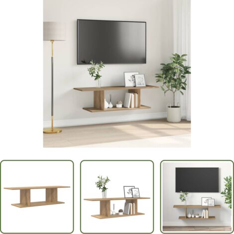 Muebles de sala -  Conjunto de mueble de TV Marrón 103 x 30 x 26,5 cm