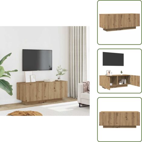 Muebles de sala - vidaXL Mueble de TV madera de ingeniería roble artisan 100x35x40 cm - Muebles de TV con almacenamiento