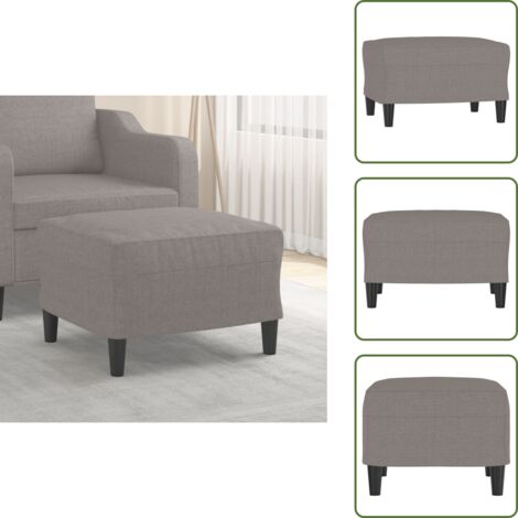 Muebles de sala - vidaXL Reposapiés de tela gris taupe 60x50x41 cm - Muebles modernos