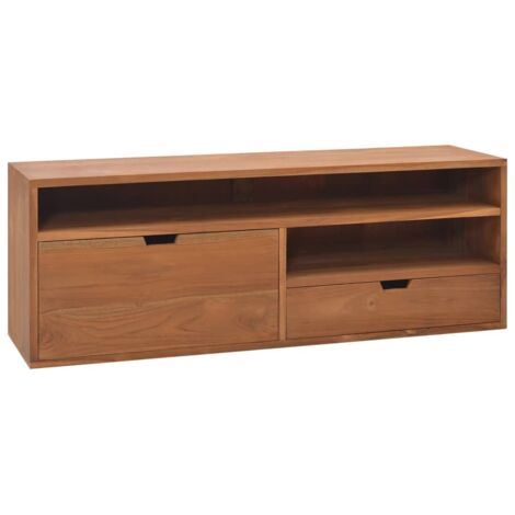 Muebles de TV 110x30x40 cm de madera de teca sólida