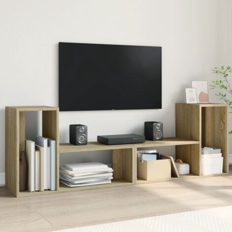 Muebles de TV 2 uds madera ingeniería roble  75x30x50 cm