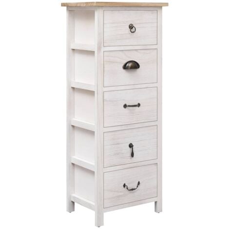 Muebles laterales 35x25x87 cm Paulownia Madeira - 316564