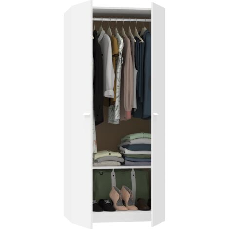 MUEBLES PITARCH Armario 2 Puertas Tibet Blanco - ref: 1106-AR