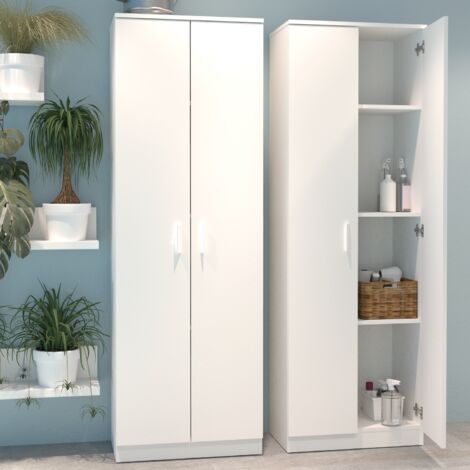 MUEBLES PITARCH Armario Multiusos 2 Puerta Blanco - ref: 1114-AR