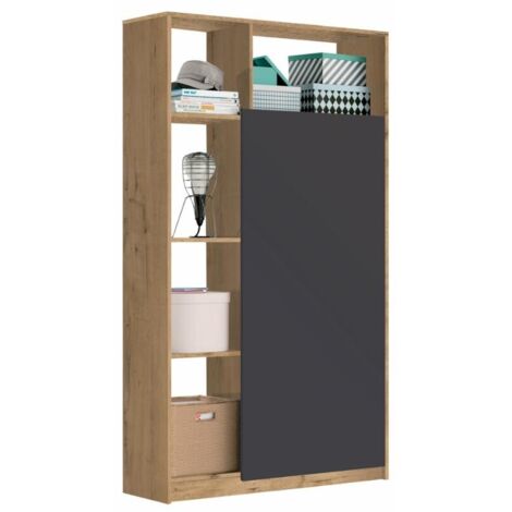 MUEBLES PITARCH Armario Recibidor Neo Roble gold/ gris - ref: 23124-MU