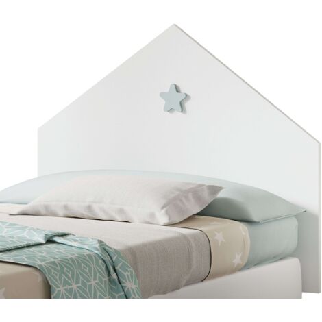 MUEBLES PITARCH Cabecero Sweet Blanco Atlas/Estrella gris - ref: 9025-CA