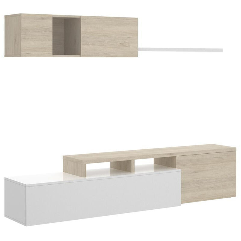 

Oh Là Là Home - Muebles Salón - Mueble Salón Compacto Blanco Madera Flast