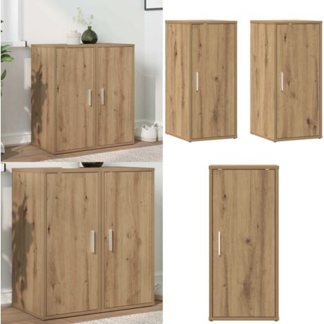 Muebles zapateros 2 uds madera roble artisan 32x35x70 cm - Armario de madera - Armario de roble