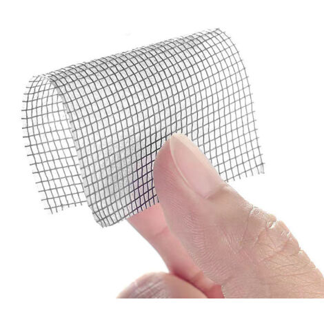 Mückenabweisender Klebeflicken für Fenster/beschädigte Leinwand – 2 m x 50 mm, weißes Polyurethan, starke doppelseitige Haftung