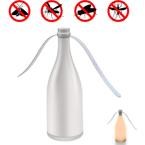 Mückenabweisender Ventilator mit mehrfarbigem Licht [ABS+PVC] [27,3 cm] [USB/18650-Akku] [Grünes/Lila/Pinkes Licht]