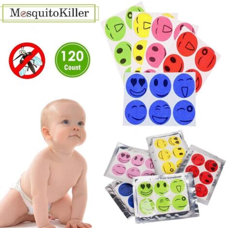 Mückenschutzpflaster (x120) – Natürliches Insektenschutzmittel zur Abwehr aller Arten von Mücken, Mücken und Insekten – Mückenschutzpflaster bieten 24-Stunden-Schutz (2880 Stunden pro Packung) Moskito