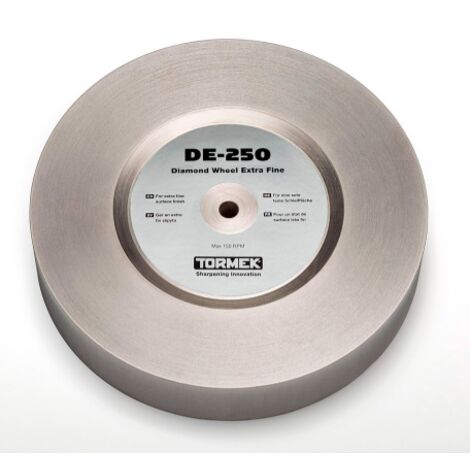 Muela à touret diamante 250 mm - Grano 1200 para afilado preciso - Compatible Tormek T - 8, T - 7 - Para acero, céramique y carburo - DE - 250