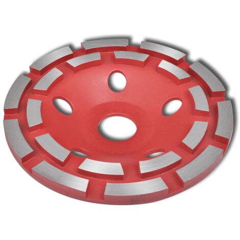 Muela abrasiva de placa de diamante Disco abrasivo de carburo para amoladora de hormigón de 180 mm 020004011