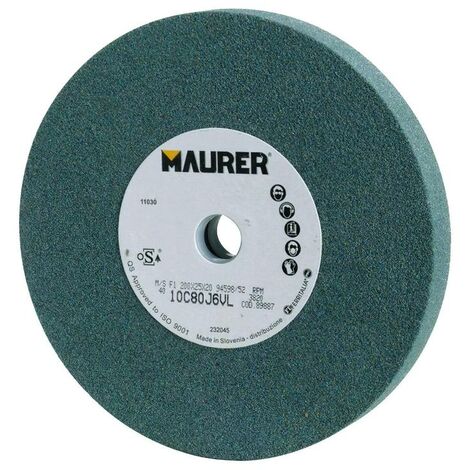 Muela maurer carburo de silicio 150x20x16 mm. grano 80