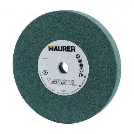 MAURER muela maurer carburo de silicio 150x20x16 mm. grano 80