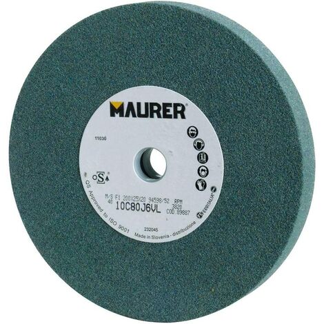 muela maurer carburo de silicio 200x25x20 mm. grano 80
