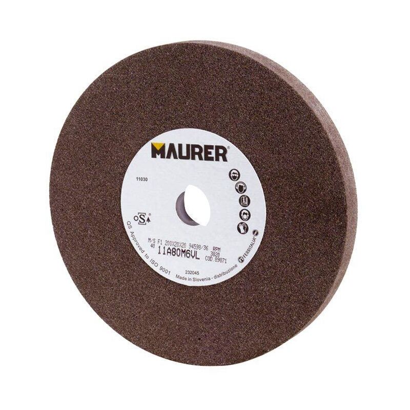 

Muela corindon 125x15x16 mm. grano 36 - Maurer