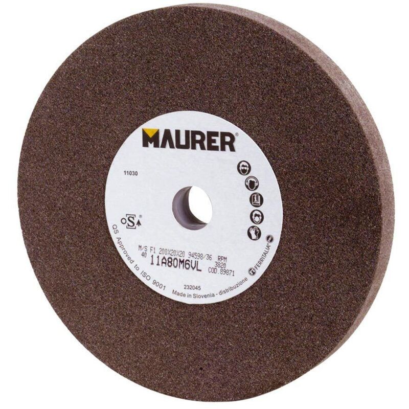 

Muela corindon 200x25x20 mm. grano 60 - Maurer