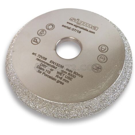 MUELA PROFESIONAL 72V06S Ø 115 mm RAY 6 PARA SIGMA JOLLY EDGE 37A1D 37A1PD