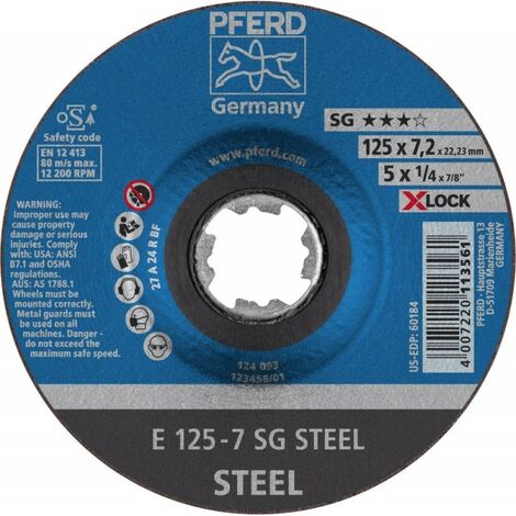 Muela SG X-LOCK STEEL 115x7mm Pferd