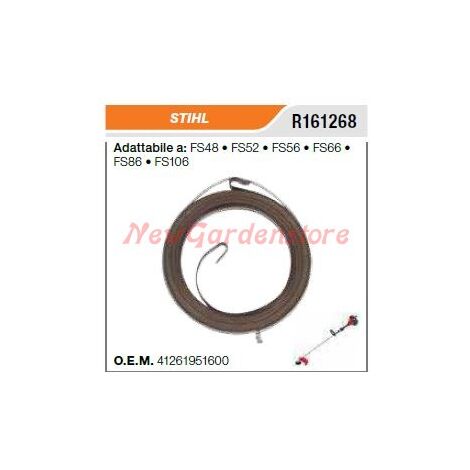 Muelle de arranque para desbrozadora STIHL FS48 FS52 56 66 86 106 R161268