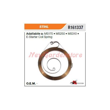 MUELLE DE BOBINA DE ARRANQUE STIHL para motosierra MS170 250 310 E-STARTER R161337