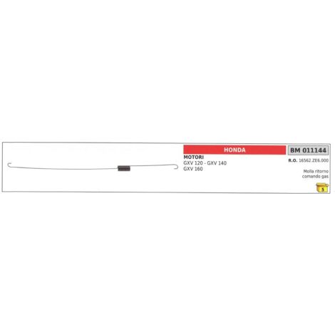 Muelle de retorno del acelerador HONDA para motor GX 120 140 160 011144