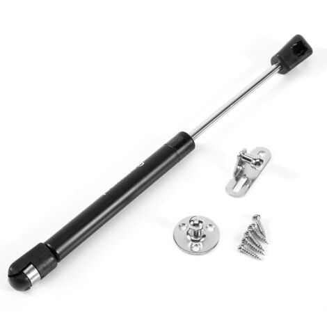 Muelle neumático para puerta, soporte de muelle hidráulico de gas para bisagra de armario de cocina, negro