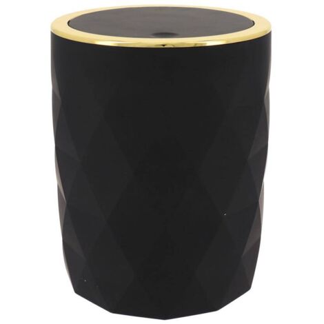 Mülleimer abs + rubber 6l - schwarz - Tendance