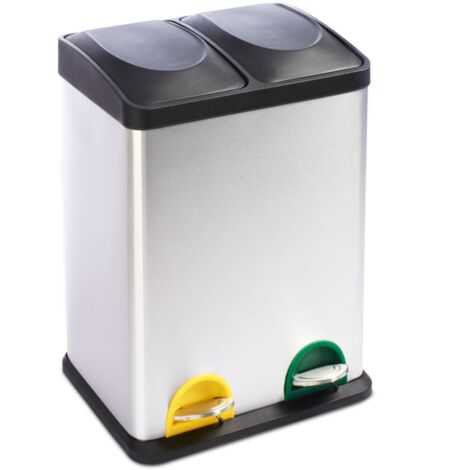 Mülleimer | Brandon | Trennsystem | 2 Kammern | 36 Liter