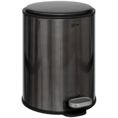 Mülleimer delta 6l metall schwarz - 5five