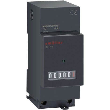 Müller BG 70.29 12-48V DC Betriebsstundenzähler Rollenzählwerk