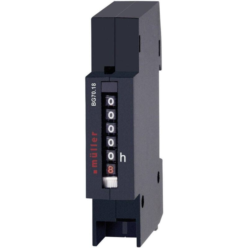 Müller BW 70.18 230V 50Hz Compteur d'heures de fonctionnement Minuterie à rouleaux