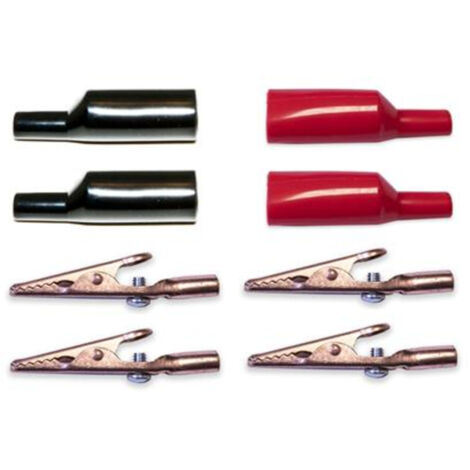Mueller Electric 010012 Krokodilklemmen-Set Rot, Schwarz   1 Set