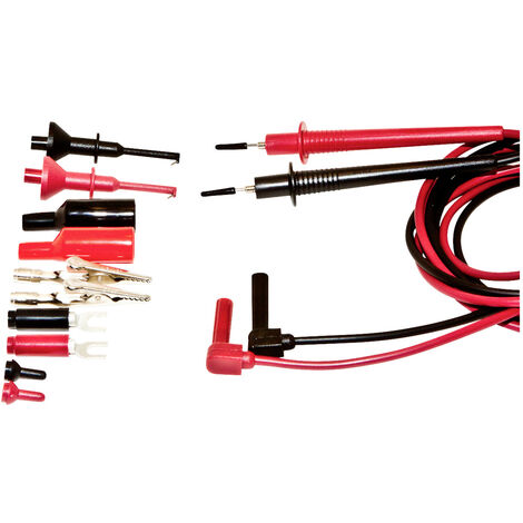 Mueller Electric 110004 Teststecker-Adapterset 110004   Rot, Schwarz  1 Set