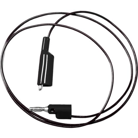 Mueller Electric BU-2030-A-36-0 Cavo di misura Spina a banana 4 mm Morsetti a coccodrillo 0.9 m Nero 1 pz.
