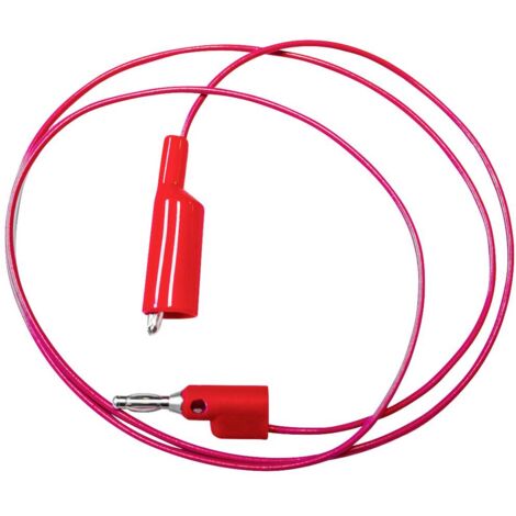 Mueller Electric BU-2030-A-48-2 Cavo di misura Spina a banana 4 mm Morsetti a coccodrillo 1.2 m Rosso 1 pz.