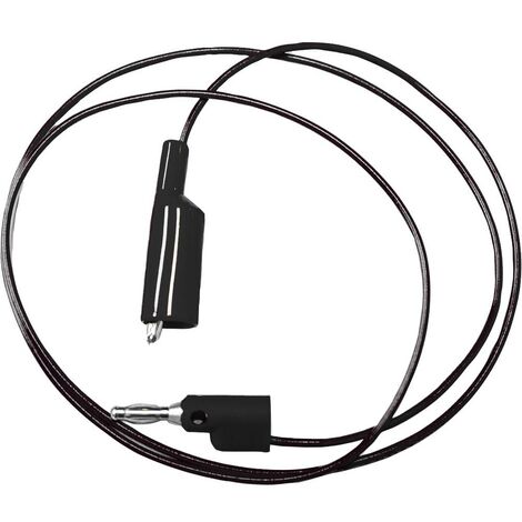 Mueller Electric  BU-2030-A-60-0 Cavo di misura [Spina a banana 4 mm - Morsetti a coccodrillo] 1.5 m Nero 1 pz.