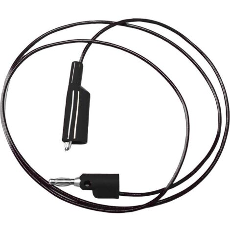 Mueller Electric BU-2030-A-60-0 Cordon de mesure banane mâle 4 mm pince crocodile 1.5 m noir 1 pc(s)