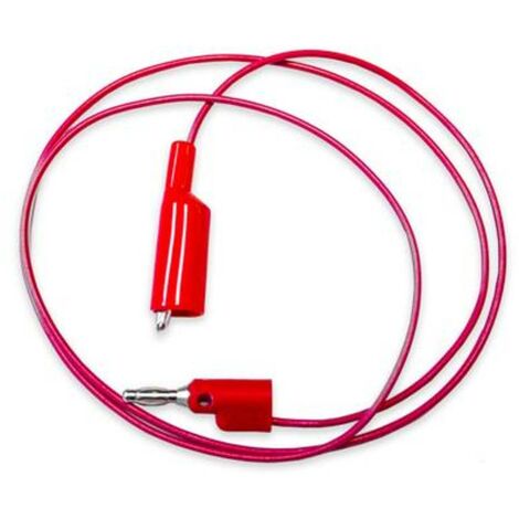 Mueller Electric  BU-2030-A-60-2 Cavo di misura [Spina a banana 4 mm - Morsetti a coccodrillo] 1.5 m Rosso 1 pz.