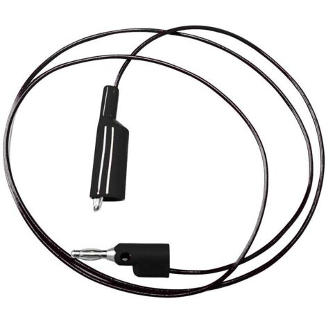 Mueller Electric BU-2030-A-96-0 Cordon de mesure banane mâle 4 mm pince crocodile 2.4 m noir 1 pc(s)