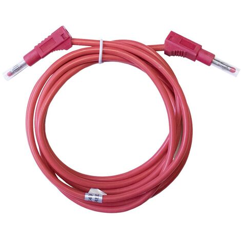 Mueller Electric  BU-2323-10-79-2 Cavo di misura [Spina a banana 4 mm - Spina a banana 4 mm] 2 m Rosso 1 pz.