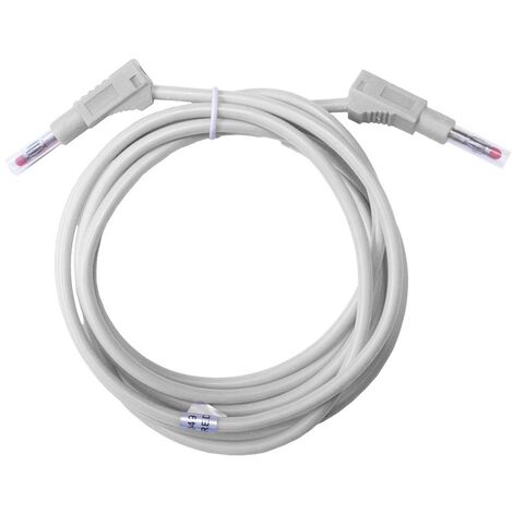 Mueller Electric BU-2323-10-79-9 Cavo di misura Spina a banana 4 mm Spina a banana 4 mm 2 m Bianco 1 pz.