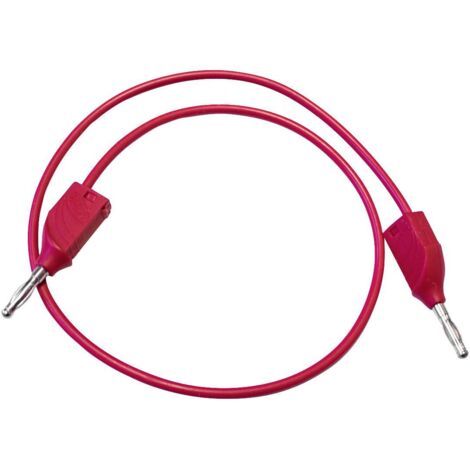 Mueller Electric BU-2929-M-10-2 Cordon de mesure banane mâle 4 mm banane mâle 4 mm 0.25 m rouge 1 pc(s)