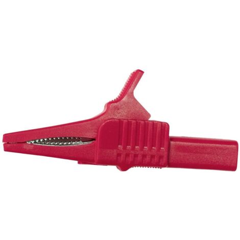 Mueller Electric BU-65-2 Pince crocodile rouge Plage de serrage max.: 19 mm Longueur: 83.82 mm 1 pc(s)