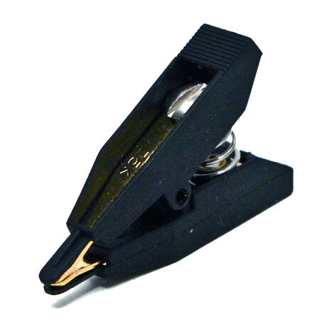 Mueller Electric BU-75K Miniatur-Kelvin-Clip Schwarz Klemmbereich max.: 3 mm Länge: 41.30 mm 1 St.