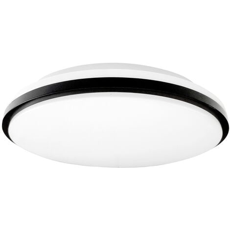 MULLER LICHT Müller-Licht 21000070 Taro Round 30 LED-Deckenleuchte LED 18 W Weiß, Schwarz