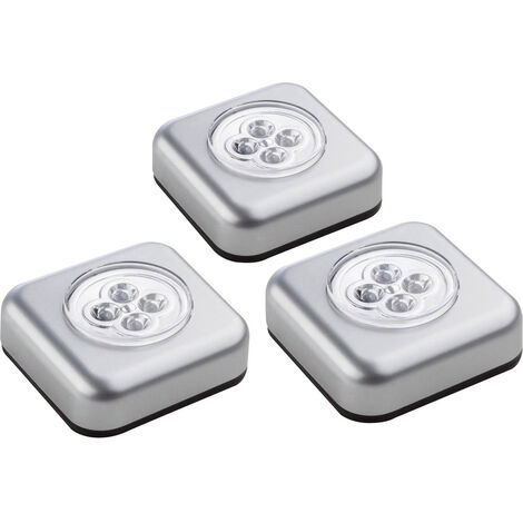 Müller-Licht 400136  Mobile Kleinleuchte 3er Set  LED Silber
